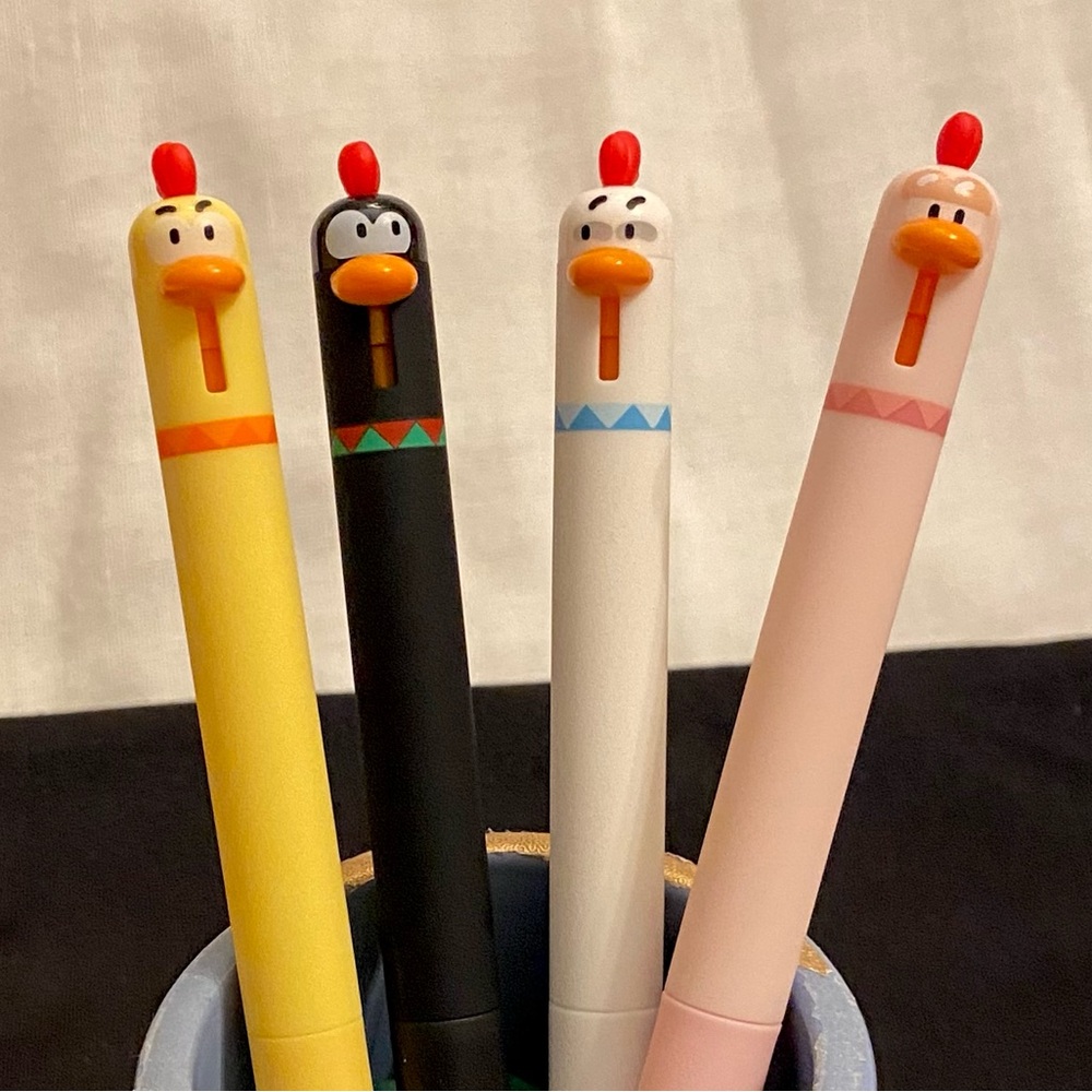 Emotional Chicken Pen Set - Use the one whose face fits your mood